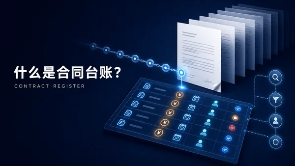 什么是合同台账？为什么Excel台账越来越难管理？