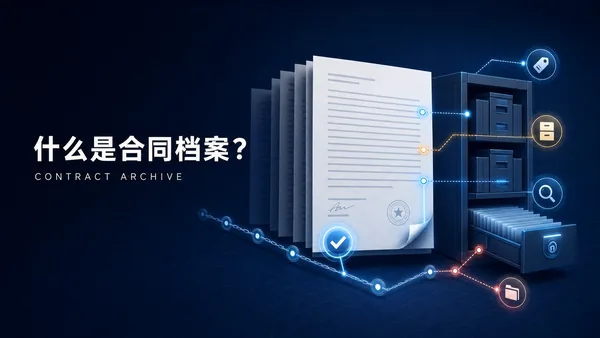 什么是合同档案？合同文件和合同档案有什么区别？