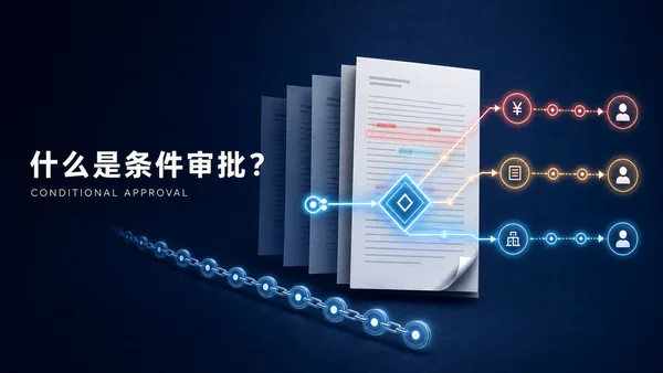 条件审批：自动根据合同属性匹配审批路径